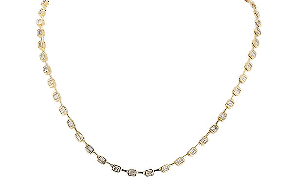 B310-22859: NECKLACE 2.05 TW BAGUETTES (17 INCHES)