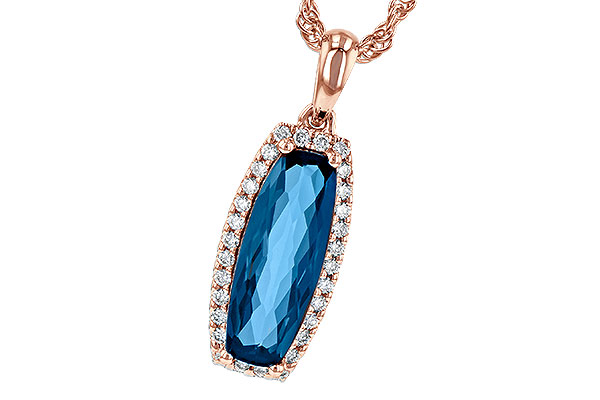 A226-61914: NECK 1.58 LONDON BLUE TOPAZ 1.70 TGW