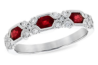 D309-31014: LDS WED RG .74 RUBY 1.00 TGW (4x3MM RUBY)