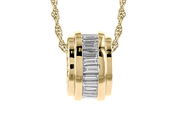 D310-26477: NECKLACE .46 TW BAGUETTE