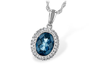 F225-64650: NECK 1.28 LONDON BLUE TOPAZ 1.41 TGW