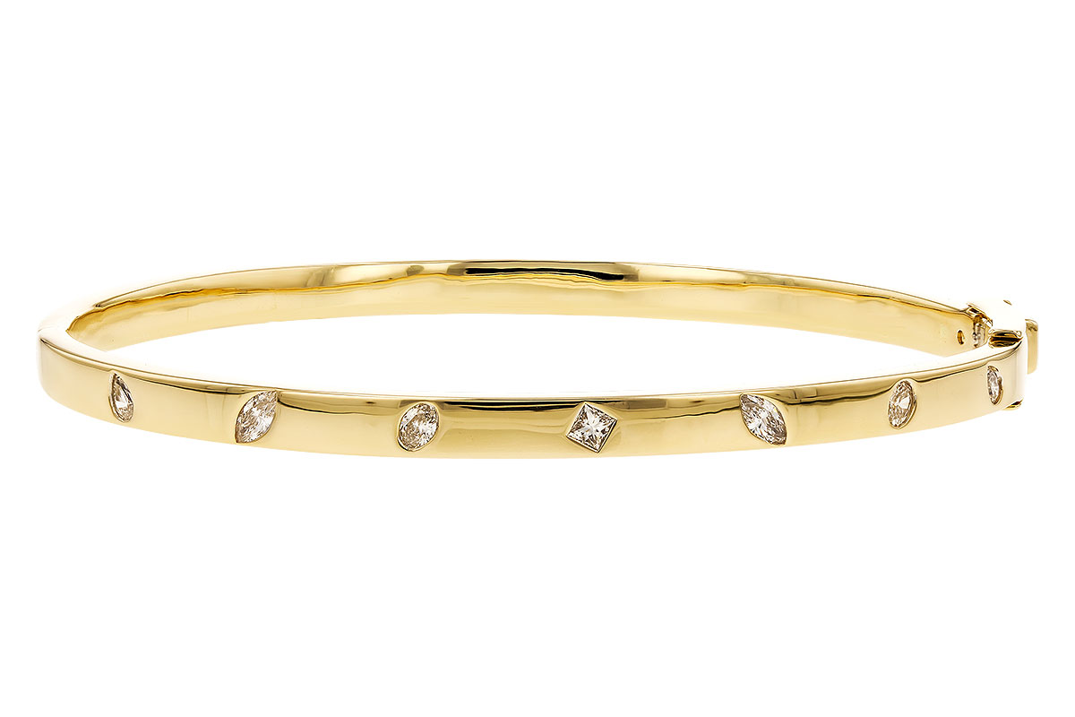 F310-24677: BANGLE .35 TW FANCY CUT DIAMONDS